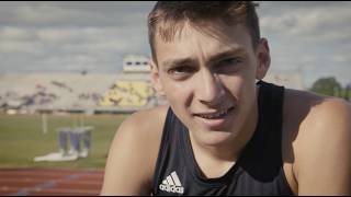 Mondo Duplantis  100m 1057 seconds 21 Regionals [upl. by Olette585]