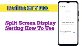 Realme GT 7 Pro  Split Screen Setting How To Use [upl. by Nosaj]