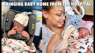 VLOG BRINGING BABY HOME FROM THE HOSPITAL AS 1ST TIME PARENTS POSTPARTUM TIPS [upl. by Adnwahsor]