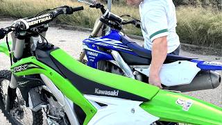 Kawasaki Kx450f vs Yamaha Yz450f [upl. by Wilow]