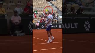 Mansour Bahrami Tennis Glitch Shot  funny trick shot  shorts [upl. by Sisi]