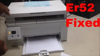 how to fix printer hp m130a error 52 ជួសជុលម៉ាស៊ីនព្រីន​​ [upl. by Eanehs]