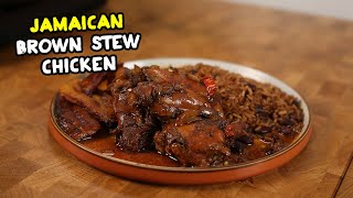 EASIEST Jamaican Brown Stew Chicken recipe  ABSOLUTELY DELICIOUS [upl. by Nickerson]