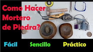 Como Hacer Mortero de Piedra Paso a Paso Fácil práctico y sencillo [upl. by Oecile]