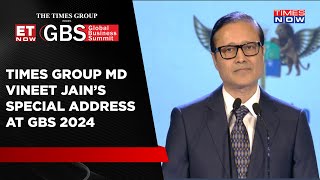 Times Group Managing Director Vineet Jain Welcomes PM Modi At Global Business Summit 2024 [upl. by Dey578]