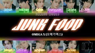 VOSTFR OMEGA X 오메가엑스  JUNK FOOD HanRomFR Color Coded Lyrics [upl. by Slinkman240]