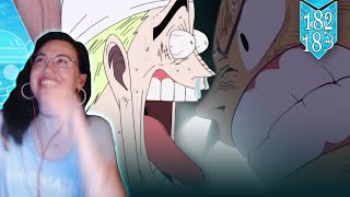 Rubber Man For the WIN  One Piece 182183 Reaction amp Thoughts [upl. by Atined]