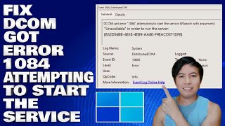 How To Fix DCOM Got Error 1084 Attempting To Start The Service in Windows 1011 [upl. by Mas]