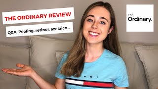 THE ORDINARY REVIEW EN ESPAÑOL QampA  PEELING SOLUTION RETINOL NIACINAMIDA AZELAICO BUFFET [upl. by Phelgon]