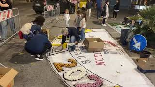 Monasterace Preparazione tappeti infiorata del Corpus Domini 2024 [upl. by Lemuel]