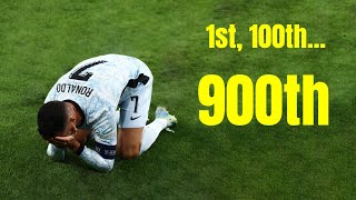 Cristiano Ronaldo  1st 100th 900th GOAL [upl. by Ylrevaw531]