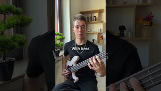 Songs with bass vs no bass bassplayer bass [upl. by Elfie]