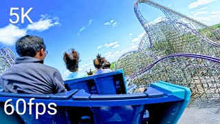 Iron Gwazi Back Row POV 5K 60fps Busch Gardens Tampa March 2023 [upl. by Nairrod]