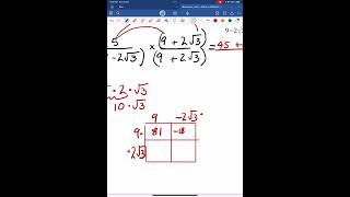 Rationalising a two term denominator [upl. by Ahel]