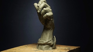 sculpting a hand in clay [upl. by Eusassilem]