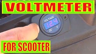 How to install DC voltmeter on a Chinese scooter [upl. by Lubbock]