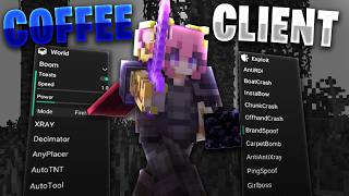 The BEST Minecraft Hacked Client Mod for DONUT SMP  Coffee Client [upl. by Anigue]