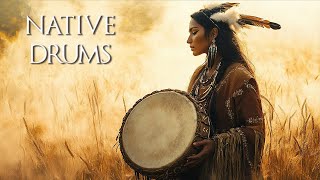 Native Drums  Native American Flute Shamanic Music for Healing Eliminate Stress amp Calm The Mind [upl. by Aciret789]