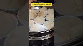 Steaming Puto bigas Rice cake steaming putobigas ricecake shortsfeed shorts [upl. by Tomlin]