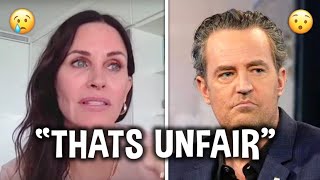 Courteney Cox speaks on Matthew Perry Setup quotHE DIDNT DESERVE ITquot [upl. by Dranyl]