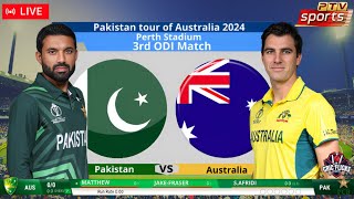 🔴 Live Pakistan Vs Australia – 3rd ODI Live Match  PAK Vs AUS Live Today cricket pakvsaus [upl. by Erasaec]