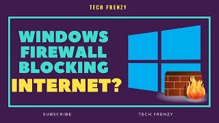 How to fix firewall blocking Internet Windows 10   Easy Fix [upl. by Schertz448]