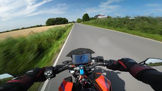 KTM Duke 390 raw sound stock exhaust [upl. by Zingg]