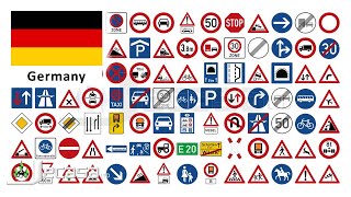 TrafficRoad Signs in Germany  Learning English [upl. by Brietta]