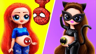 31 Baby Doll Hacks and Crafts  Superheroes and Their Kids DIYs [upl. by Ahsla112]