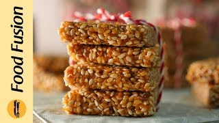 Til ki chikki sesame seed brittle Recipe By Food Fusion [upl. by Nahshon]