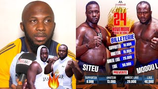 Billeterie Modou Lo vs Siteu Mansour Ba révèle le prix des billets du prevente quot8000fr la 13000 [upl. by Idnyc787]