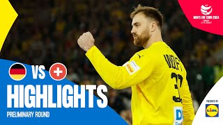 Germany vs Switzerland  Highlights  EHF EURO 2024 [upl. by Tterrab]