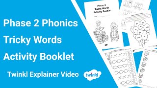 Phase 2 Phonics Tricky Words Activities [upl. by Hoppe]