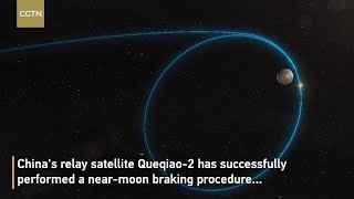 Chinese relay satellite Queqiao2 enters orbit around moon [upl. by Robbie]