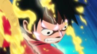 Luffy uses Gomu Gomu no Red Hawk vs Hody Jones  One Piece Episode 565 720p HD [upl. by Airpac554]