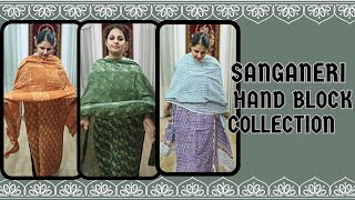 Sanganeri hand block print cotton suit 9992958156 [upl. by Dnomso]