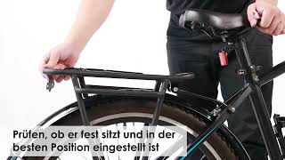 So montiert man den Gepäckträger auf dem Fahrrad [upl. by Milson]