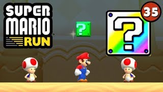 35 BONUS QUESTION BLOCK OPENINGS  SUPER MARIO RUN [upl. by Henrie]