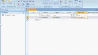 Access 2007 Introduction  creating tables and forms [upl. by Annahoj]