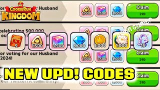 All Codes🎁 Cookie Run Kingdom Coupon Codes 2024  Coins Gems  New CookieRun Kingdom Codes [upl. by Eatnad]