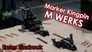 Marker Kingpin M WERKS Skibindung  Erster Eindruck  ISPO2019 [upl. by Nahpets]