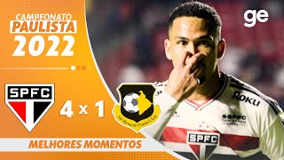 SÃO PAULO 4 X 1 SÃO BERNARDO  MELHORES MOMENTOS  QUARTAS DE FINAL PAULISTA 2022  geglobo [upl. by Acirrej]