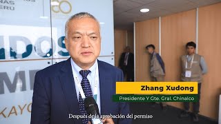 Zhang Xudong gerente de Chinalco Perú informó sobre los avances de la ampliación Toromocho [upl. by Mcdade]