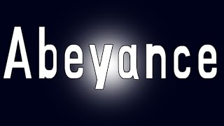 Abeyance Short film [upl. by Jevon914]