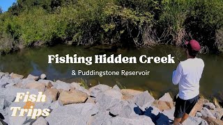 Fishing Hidden Creek amp Puddingstone Reservoir [upl. by Canice90]