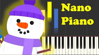 Let’s Make a Snowman Theme Song Piano Tutorial [upl. by Eilime796]