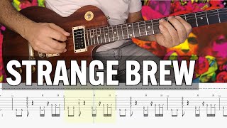 Strange Brew Cream Guitar Tab Cover Lesson Tutorial [upl. by Notniuqal]