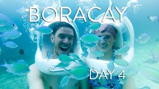 BORACAY  THE PHILIPPINES VLOG DAY 4  HELMET DIVING  PUKA BEACH [upl. by Petras]