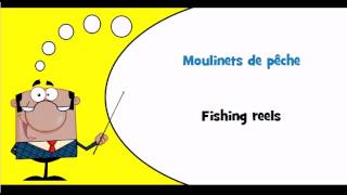 VOCABULAIRE FRANCAIS ANGLAIS  Thème  Articles de chasse et de pêche [upl. by Ilsel]