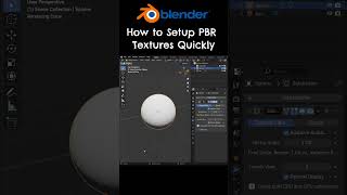 How To Add PBR Textures Quickly in Blender blender3d blendertutorial [upl. by Malloy668]